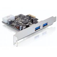 Karta PCI Express->USB 3.0 2-Port + Śledź Low Profile Delock