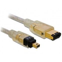 Kabel Firewire 1394a(M) 6 Pin->1394a(M) 4 Pin 1m Delock