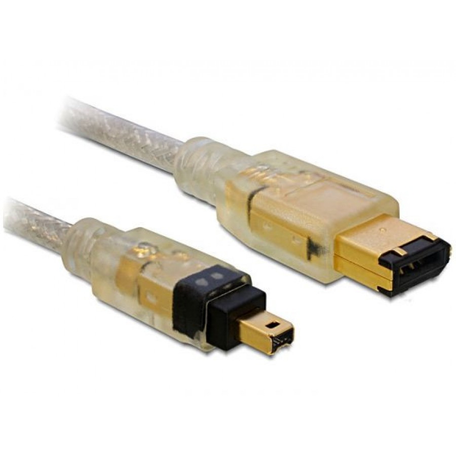 Kabel Firewire 1394a(M) 6 Pin->1394a(M) 4 Pin 1m Delock