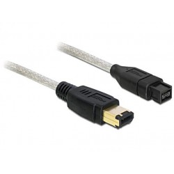 Kabel Firewire 1394b(M) 9 Pin->1394a(M) 6 Pin 1m Delock