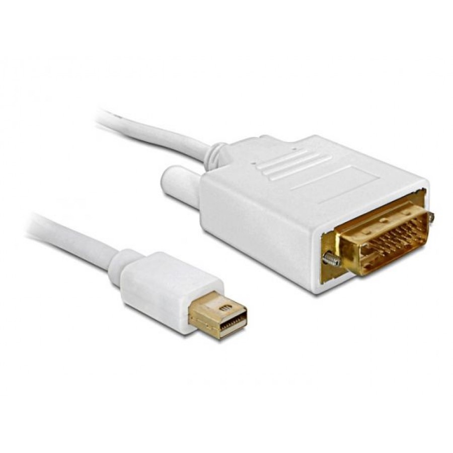 Kabel Displayport Mini(M)->DVI-I(M)(24+1) Dual Link 1m Delock