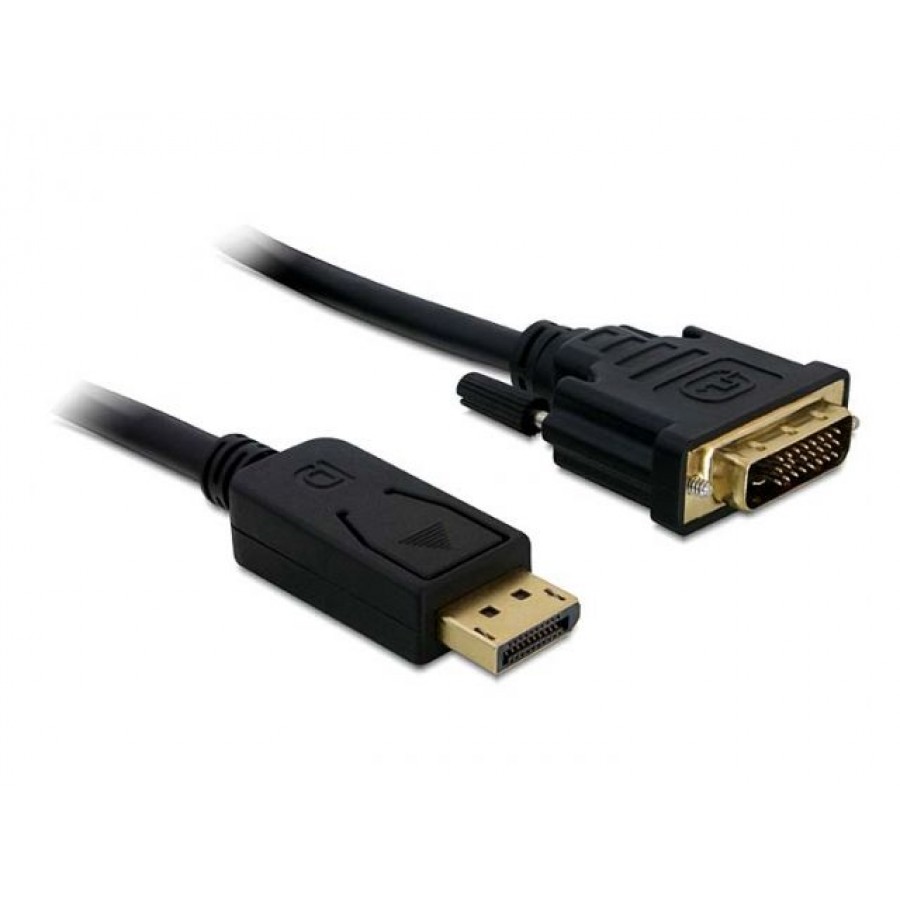 Kabel Displayport (M)->DVI-D(M)(24+1) Dual Link 1m Delock