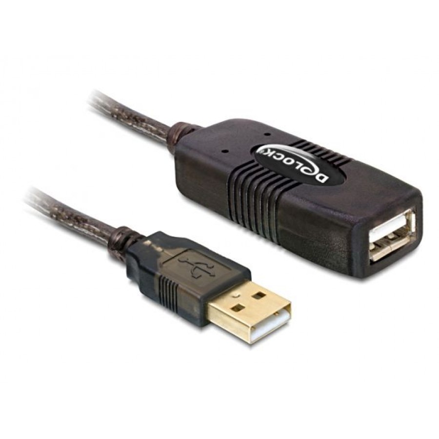 Przedłużacz USB Am-Af 2.0 15m Aktywny Black Delock