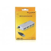 Hub USB 2.0 4-Porty 2.0 Slim Delock