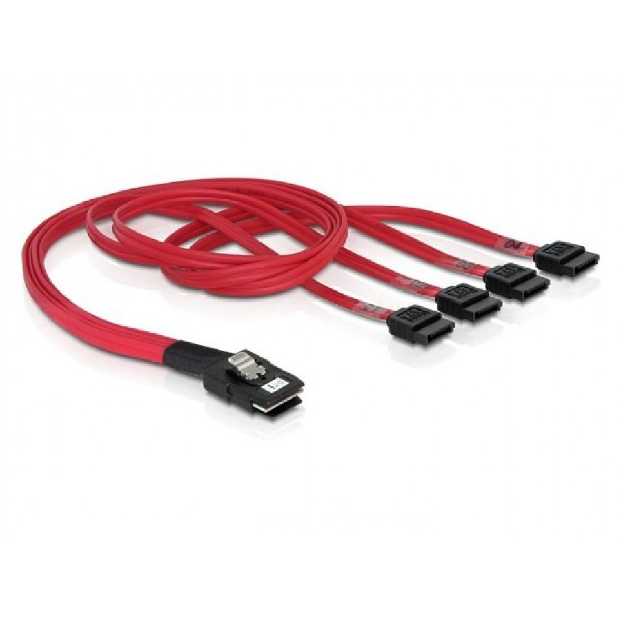 Kabel Sas 36pin Mini Sff 8087→SATA 7pin X4 50 Cm Delock