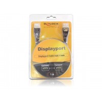 Kabel Displayport M/M 5m Premium Gold Delock