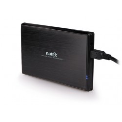 Kieszen HDD Zewnetrzna Sata Natec Rhino 2.5" USB 3.0 Aluminium Black Slim