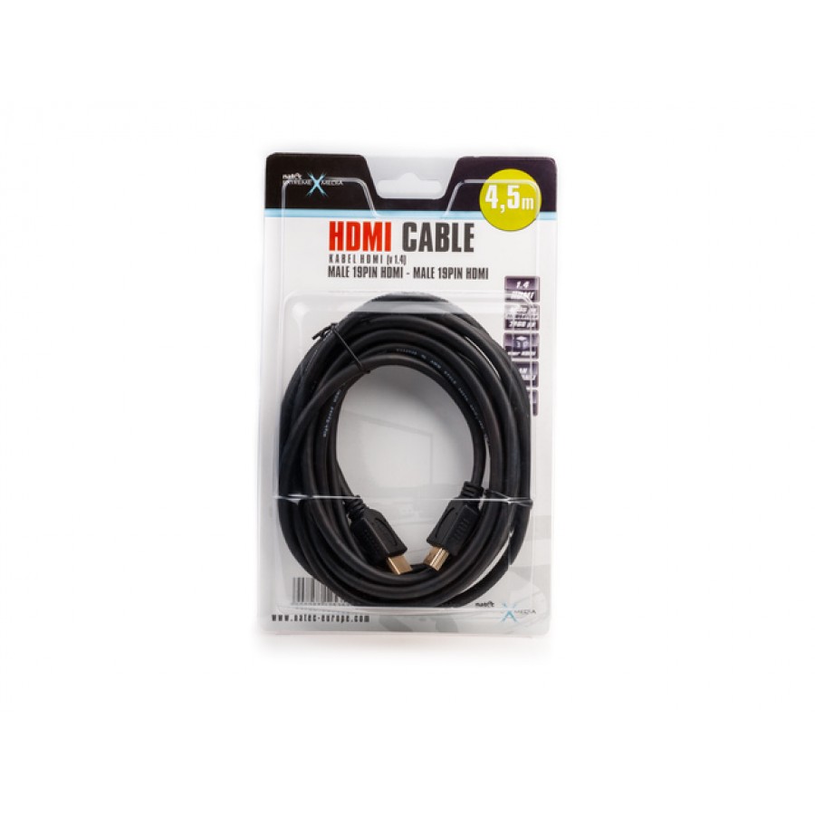 Kabel HDMI-HDMI V1.4 Lan 4.5m Natec Extreme Media Blister