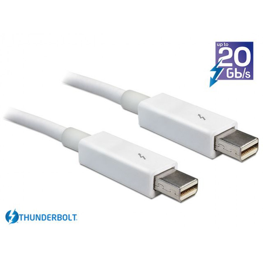 Kabel Thunderbolt M/M White 1m Delock