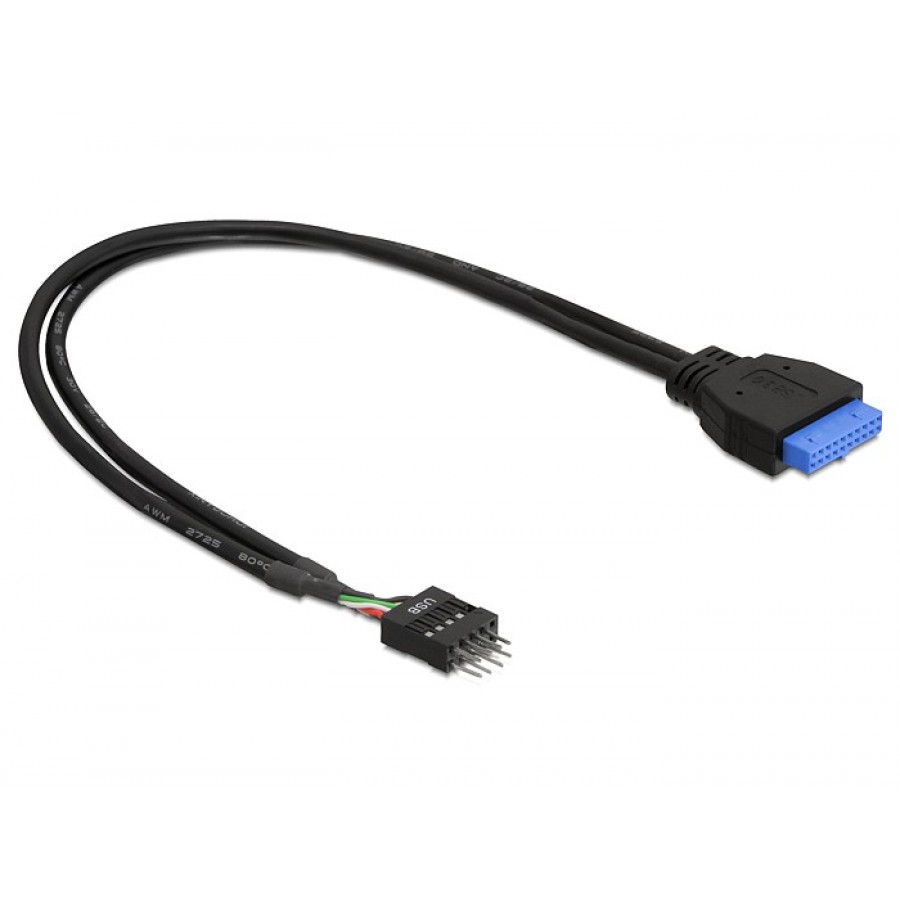 Kabel USB 3.0 Pin Header(F)->USB 2.0 Pin Header(M) 30cm Wewnętrzny Delock