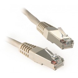 Patchcord Kat.5e FTP 0.5m Szary Equip