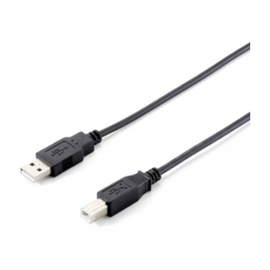 Kabel USB Am-Bm 2.0 3m Black Equip