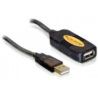 Przedłużacz USB Am-Af 2.0 5m Aktywny Black Delock