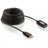 Przedłużacz USB Am-Af 2.0 5m Aktywny Black Delock