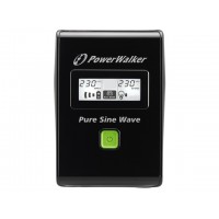 UPS Power Walker Line-Interactive 600VA 3x IEC 230V, Pure Sine Wave, Rj11/45 In/Out, USB, LCD