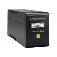 UPS Power Walker Line-Interactive 800VA 3x IEC 230V, Pure Sine Wave, Rj11/45 In/Out, USB, LCD