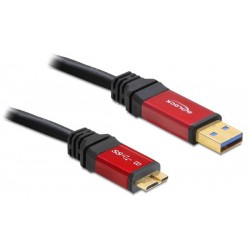 Kabel USB-A(M)->B(M) Premium Micro 3.0 2m Delock