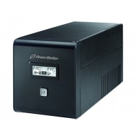 UPS Power Walker Line-Interactive 1000VA 2x Schuko + 2xiec Out, Rj11/Rj45 In/Out, USB, LCD