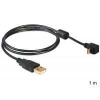 Kabel USB Micro Am-Mbm5p 2.0 Kątowy Góra/Dół 90° 1m Delock