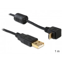 Kabel USB Micro Am-Mbm5p 2.0 Kątowy Góra/Dół 90° 1m Delock