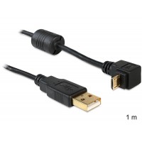 Kabel USB Micro Am-Mbm5p 2.0 Kątowy Góra/Dół 90° 1m Delock