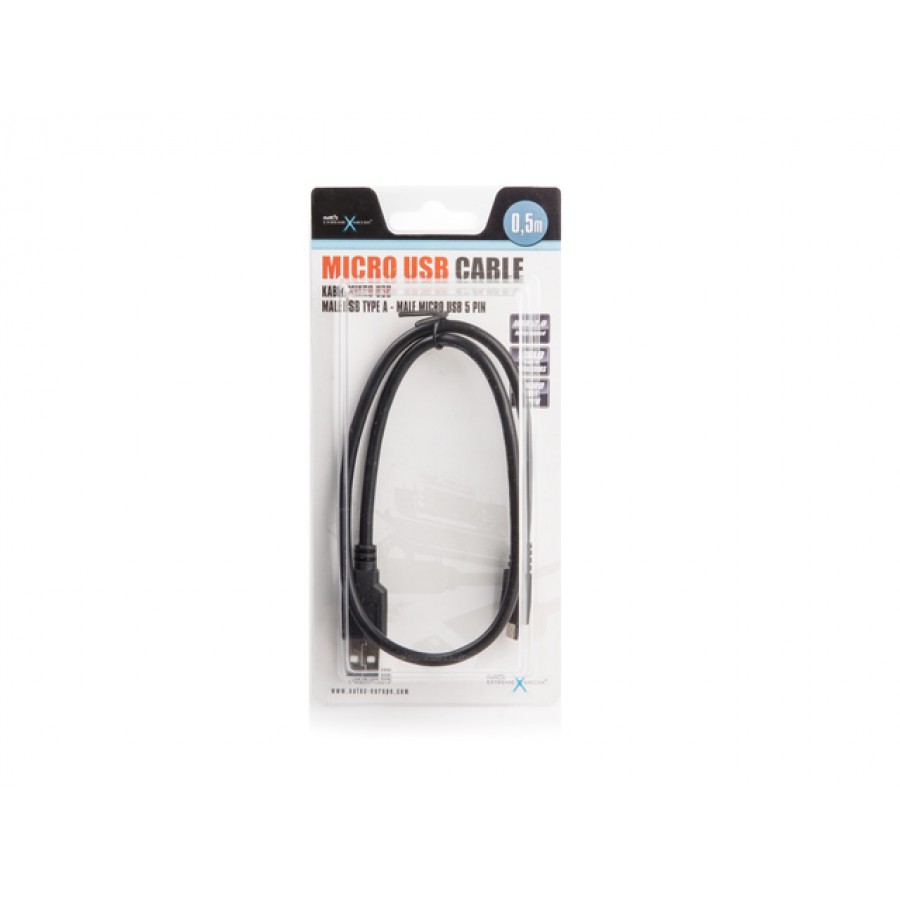 Kabel USB Micro Am-Mbm5p 2.0 0.5m Natec Extreme Media