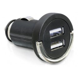 Ładowarka Adapter Napięcia Zapalniczka 12v/24v->USB X2 5v2.1a Black Navilock