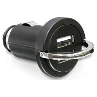 Ładowarka Adapter Napięcia Zapalniczka 12v/24v->USB X2 5v2.1a Black Navilock