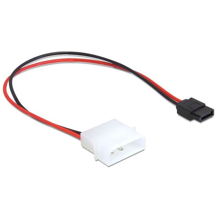 Kabel Sata Zasilający Molex(M)->Sata(F) 6 Pin 24.5cm Delock