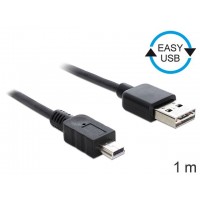 Kabel USB Mini Am-Mbm5p Easy-USB 2.0 1m Delock