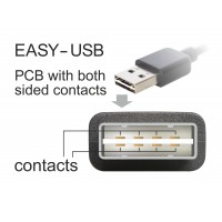 Kabel USB Mini Am-Mbm5p Easy-USB 2.0 1m Delock