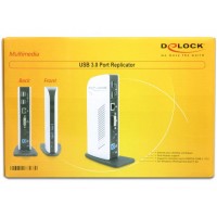 Replikator Portów USB 3.0->Mic,Audio,HDMI, Dvi, Lan, 4x USB 2.0, 2x USB 3.0+Zasilanie Delock