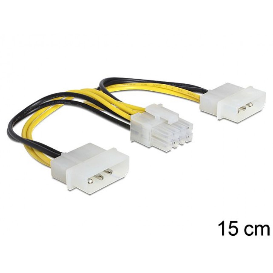 Kabel Zasilający Wew Eps 8pin-> 2x Molex Delock