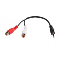 Kabel Minijack-2xrca Chinch M/F 0.2m Stereo Natec Extreme Media