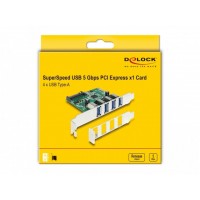 Karta PCI Express X1->4x USB 3.0 Śledź Low Profile Delock