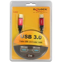 Kabel USB Am-Am 3.0 2m Premium Delock