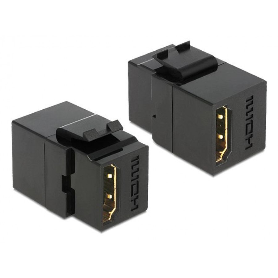 Moduł Keystone Gniazdo HDMI(F)->HDMI(F) Do Puszki Montażowej Black Delock