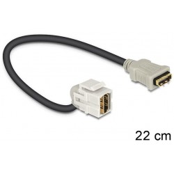 Moduł Keystone Gniazdo HDMI(F)->HDMI(F) 110" Na Kablu 22cm Do Puszki Montażowej Delock