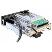 Kieszeń Hdd Wewnętrzna Sata Hdd 2.5+3,5" Czarna+2xUSB 3.0 Na 2 Dyski