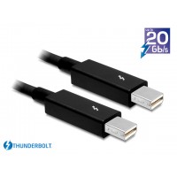 Kabel Thunderbolt M/M Black 2m Delock 