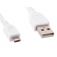 Kabel USB Micro Am-Mbm5p 2.0 50cm White Gembird