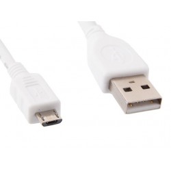 Kabel USB Micro Am-Mbm5p 2.0 50cm White Gembird