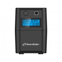 UPS Power Walker Line-Interactive 650va 2x 230v Pl Out, Rj11 In/Out, USB, LCD