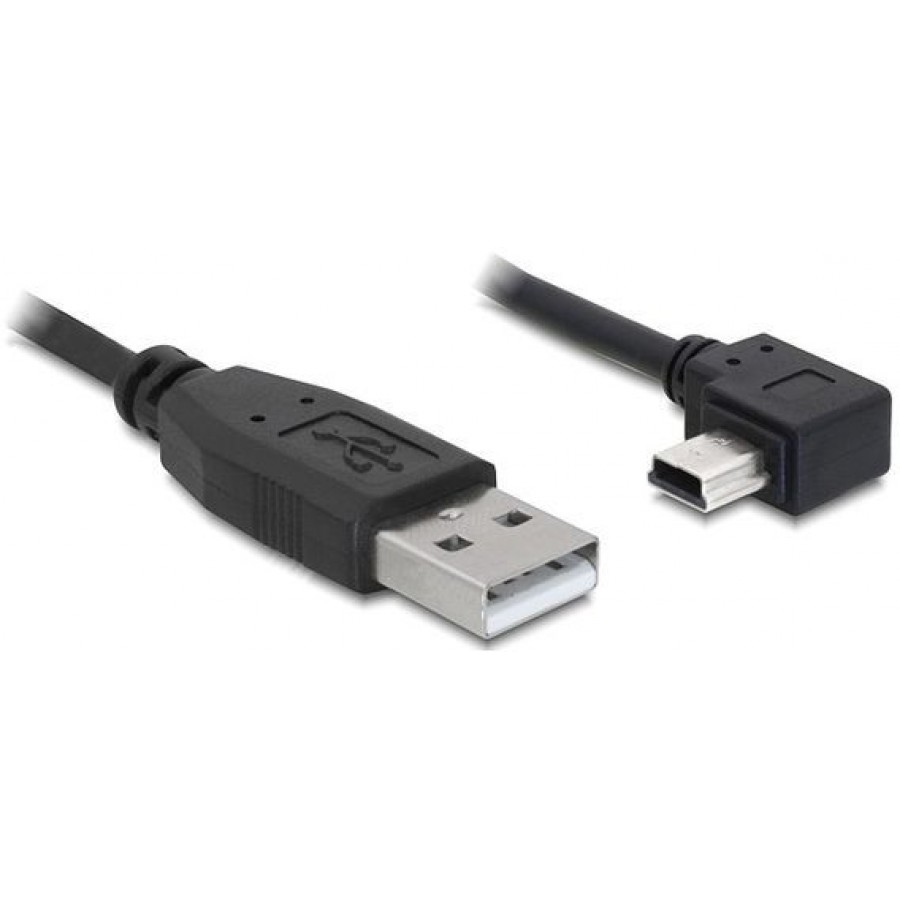 Kabel USB Mini Am-Bm5p 2.0 1m Canon Kątowy 90" Delock