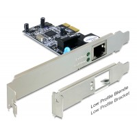 Karta PCI Express->Lan 1gb + Low Profile Delock