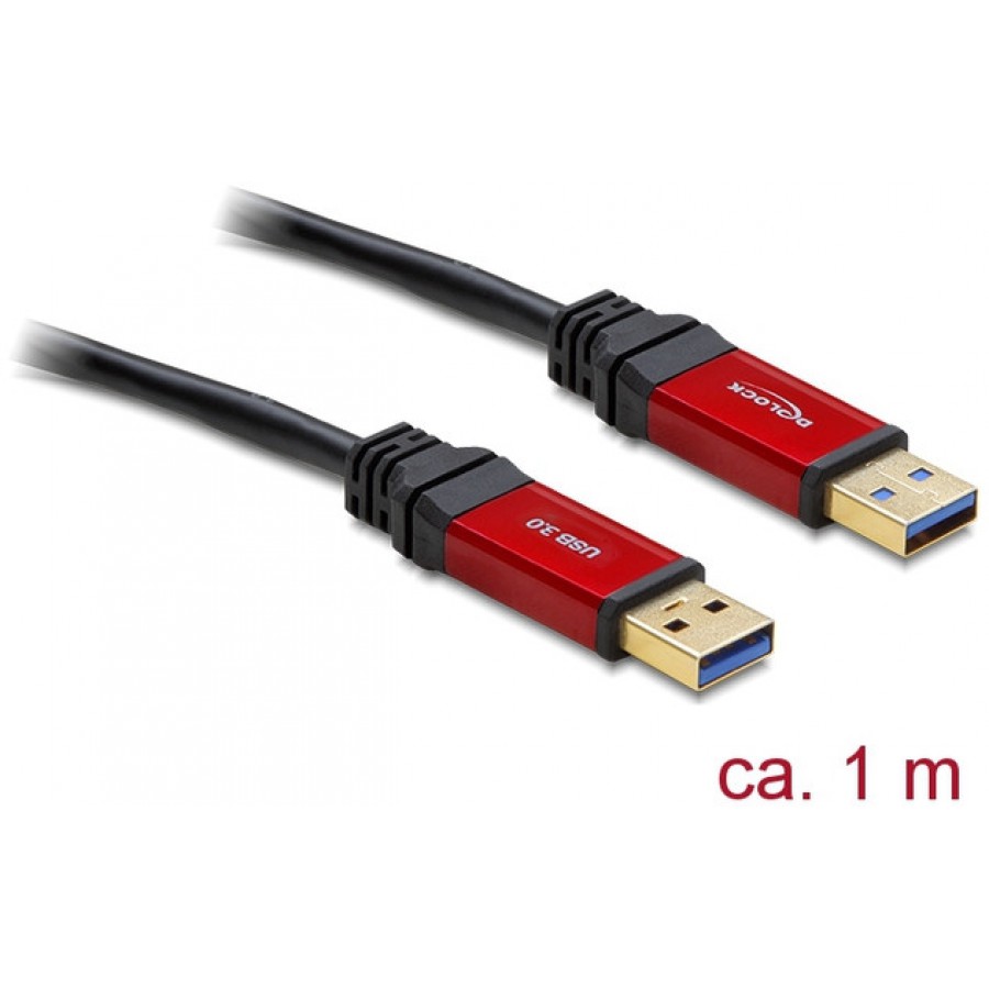 Kabel USB-A M/M 3.0 1m Premium Delock