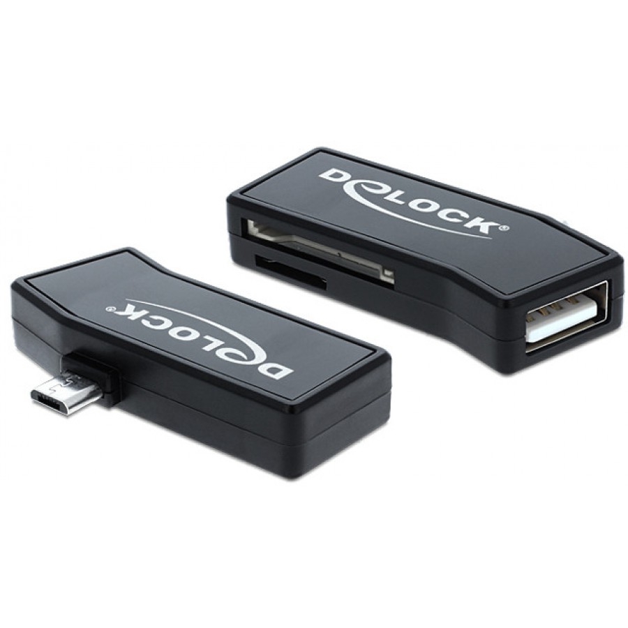 Czytnik Delock Na Micro USB OTG 3 In 1 USB 2.0 + USB Port