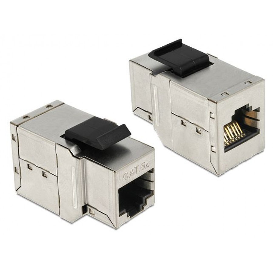 Moduł Keystone Gniazdo RJ45->RJ45 Cat 6 Do Puszki Montażowej Delock