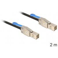 Kabel Mini Sas Hd X 4 Sff 8644 Male > Mini Sas Hd X 4 Sff 2m Delock