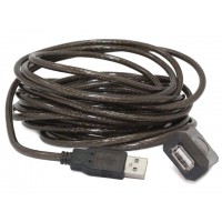 Przedłużacz USB Am-Af 2.0 10m Aktywny Black Gembird Uae-01-10m